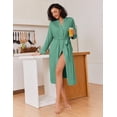 thumbnail image 5 of Ekouaer Kimono Robes for Women Long Lightweight Knit Bathrobe Shawl Soft Sleepwear Casual Ladies Loungewear, 5 of 6