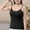 Black, variant on ECZHAW Spaghetti Strap Camisole Tank Tops for Women, Basic Slim-Fit Cotton Cami Undershirts
