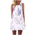 thumbnail image 2 of Robe d'Été Décontractée pour Femmes Mode Robe d'Été Décontractée Ample Imprimée Col Rond Sans Manches Robe d'Été pour Femmes Robe Décontractée pour Femmes Robe Sans Manches pour Femmes, 2 of 5