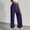 Purple, variant on PWPSG High Waist Drawstring Pleated Wide Leg Casual Pants, Breathable Comfort Trousers for Daily Commute & Trendy Work Outfits Beige L