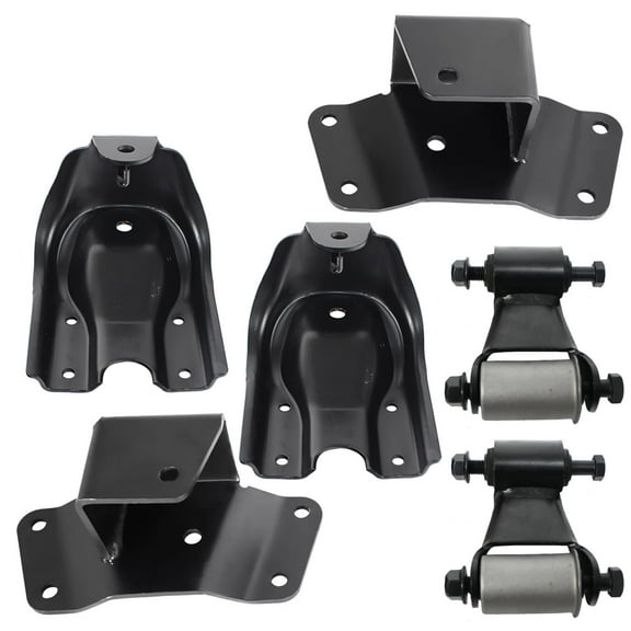 BST BSSP 2" Lowering Kit Rear Axle Drop Hangers Kit and Factory Rear Leaf Spring Hangers Shackles For 1988-1998 Chevy GMC C1500 2WD 4WD