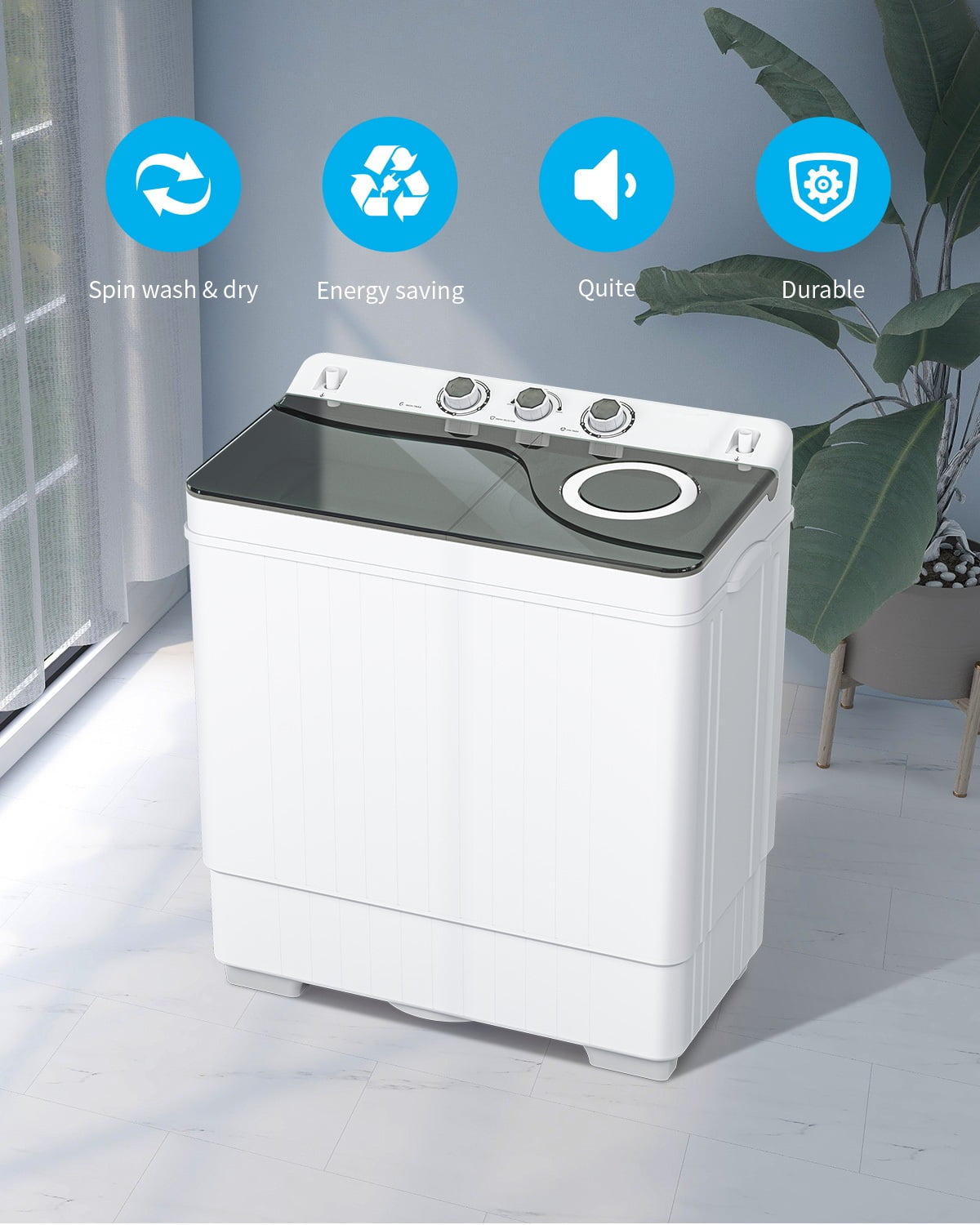 BLACK+DECKER Small Portable Washer, …, Appliances