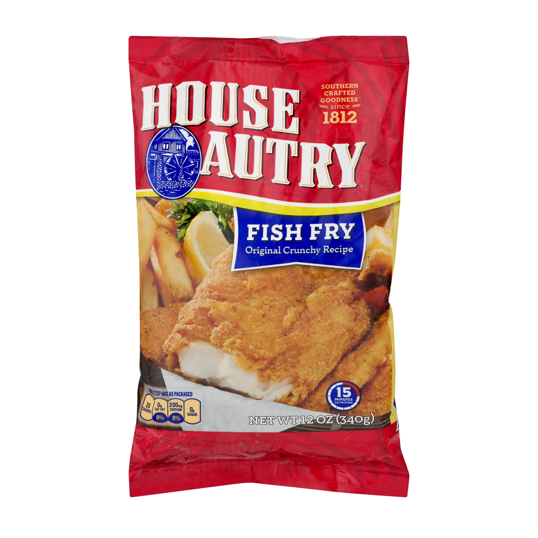 HouseAutry Original Crunchy Recipe Fish Fry Mix 12 oz