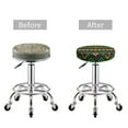 thumbnail image 5 of Fotbe Carnival Mardi Gras Stool Covers Round,Waterproof Round Bar Stool Covers Bar Chair Covers Washable Stool Cushion Slipcover for 12-14 Inch Chair-13 inch, 5 of 7