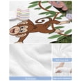 thumbnail image 6 of Brown Cute Monkey Beach Towels Oversized Super Absorbent, Playing Funny Animal on Branch Lightweight Bath Towel Quick Dry Sets For Bathroom/Pool/Rv Camping/Beach Play/Gym Room/Picnic 31"x62", 6 of 8