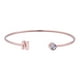 thumbnail image 1 of Pulsera Mujer Inicial Letra LuckyLy, Acero Inoxidable y Zirconia Cúbica, Modelo Sonia rosa UNITALLA, 1 of 8