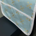 thumbnail image 3 of Abstract Microwave Oven Cover, Rhythmic Gradient Stars in Yellow Golden Tones on Clear Sky Like Scene, Water Resistant Organizer with Pockets Kitchen, 36" x 12", Pale Blue and Mustard, by Ambesonne, 3 of 4