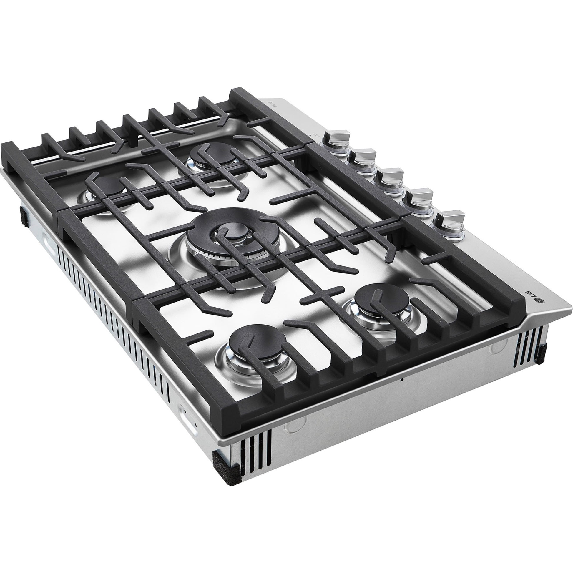 CBGJ3027S 30 Inch Smart Gas Cooktop 22K BTU EasyClean Cooktop Backlit Weighted Knobs ThinQ App