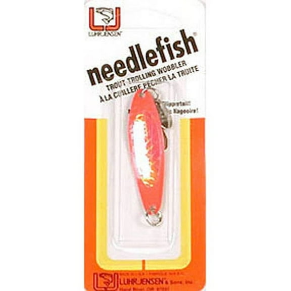 Luhr Jensen Needlefish Spoon Fishing Lure Size 2 Red Magic/Fishscale 2"