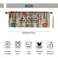 thumbnail image 3 of SPXUBZ Cartoon Kitchen Window Valance Cute Kitchen Curtain Valance Rod Pocket Home Decor, 3 of 5