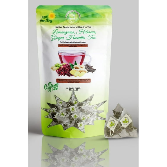 Native Taste Lemongrass Hibiscus Ginger Hwentia Tea