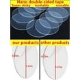 thumbnail image 5 of LHX Double Sided Tape Round Mounting Nano Tape Strong Adhesive No Trace Sticker Gel Tape Adhesive for Walls, Clear Industrial Tape Multipurpose Removable（Diameter 1.57in Round 30pcs）, 5 of 5