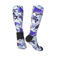 thumbnail image 4 of Daiia Sports Socks Butterflies Printed Novelty Crew Socks for Men Women Knee High Socks Cotton Socks Soft & Breathable Support Unisex Socks, 4 of 9