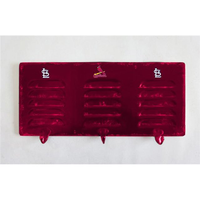 Imperial Fan Shop 720810020080 St. Louis Cardinals MLB 3 Hook Metal Locker Coat Rack