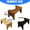 thumbnail image 3 of Natural Bamboos Bathroom Footstool Designs for Postures Improvement Rubberized Bottom Portable Designs Daily Use, 3 of 9