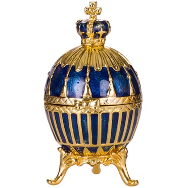 danila-souvenirs Faberge-stijl ei Muziekdoosje juwelendoos