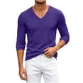 thumbnail image 5 of fatyb Men's Mesh Long Sleeve T Shirts V Neck Breathable Workout Tee Mens Athletic Running Training Tops, 5 of 7