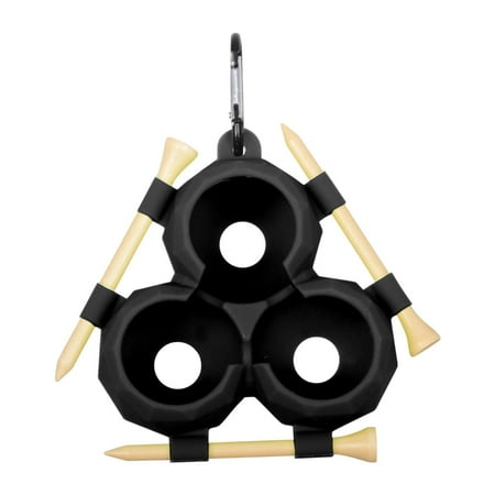 yotijay Golf Ball Holder Gift for Him Portable Easy Attachment Golf Ball Carry Pouch Black