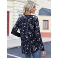 thumbnail image 6 of Zeagoo Womens Tops Dressy Casual Beach Vacation Clothes for Women Business Casual Long Shirts V Neck Tee Shirt Ladies Top and Blouses Ethnic Style, 6 of 7