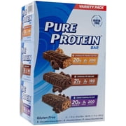 Pure Protein 18bars (6 Choc peanut butter/ 6 Choc Deluxe / 6 Chewy Choc Chip)