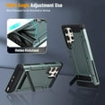 thumbnail image 3 of Samsung Galaxy S23 Ultra Case,Military Grade Drop Protection Samsung Galaxy S23 Ultra Case with Kickstand,Dual Layer Protective Phone Case for Samsung Galaxy S23 Ultra,Green, 3 of 14