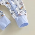 thumbnail image 6 of CAUYDY 0 3 6 9 Months 1T 2T Preemie Girls Sleepwear Newborn Long Sleeve Pjs for Boys Baby Fall Winter Clothing Infant Loungewear Sizes 3-6 Months,Blue, 6 of 9