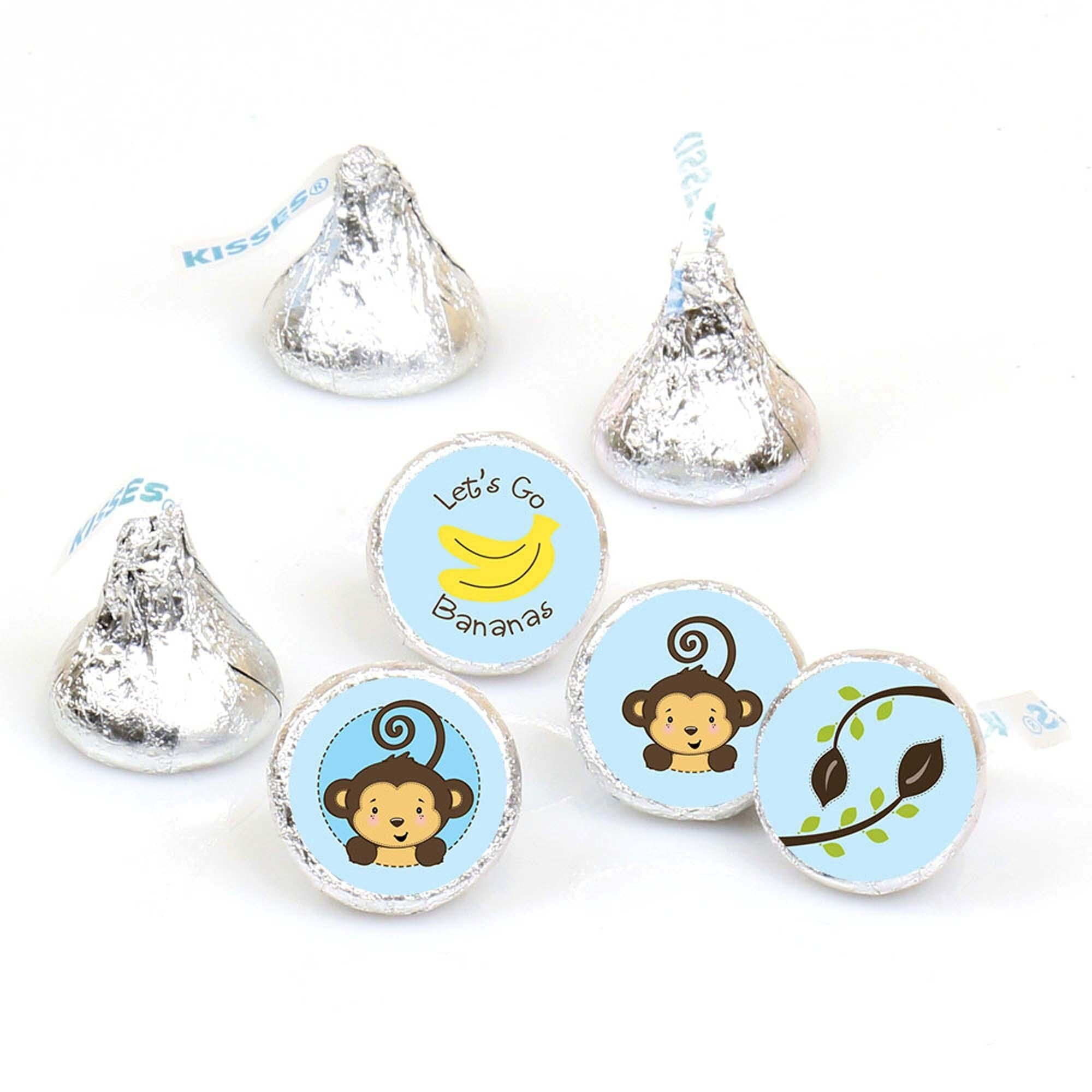Big Dot of Happiness Farm Animals - Baby Shower or Birthday Party Candy Sticker Favors - Labels Fit Hershey's Kisses 108 Ct