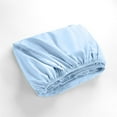 thumbnail image 6 of 1000 Thread Count 3 Piece (1- Fitted Sheet + 2- Pillow cover) Quality 27 Inch Deep Pocket 100% Egyptian Cotton Color Light Blue Solid Size Twin XL, 6 of 6