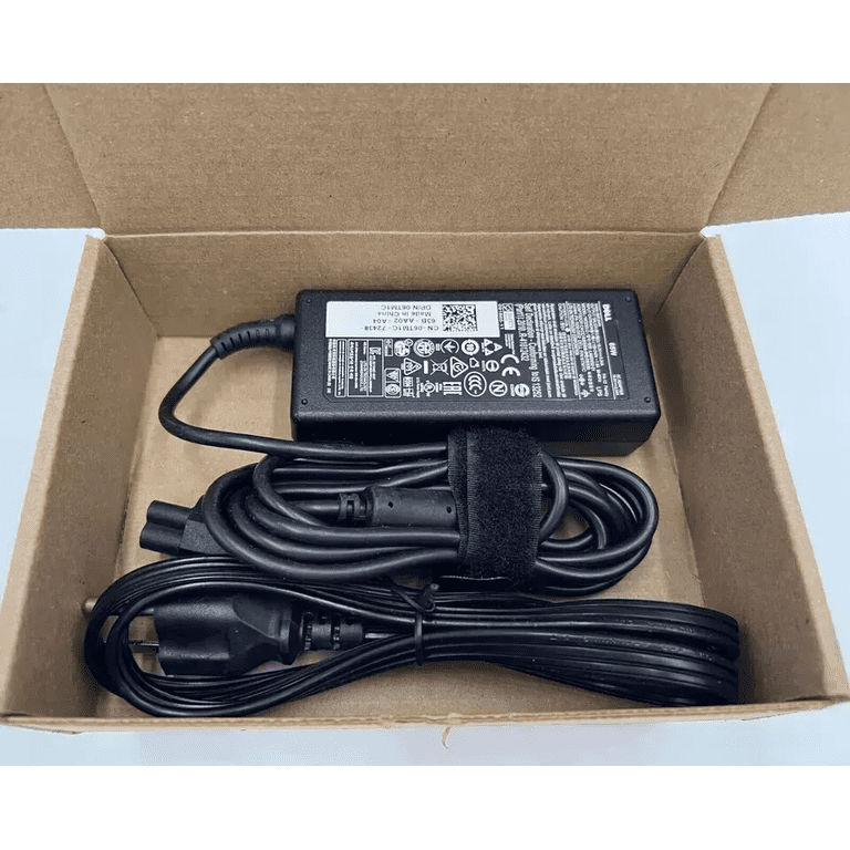 Used OEM Dell 65W AC Adapter Charger (7.4mm Tip) For Latitude 7490, 7480, E7440, E7450 & More