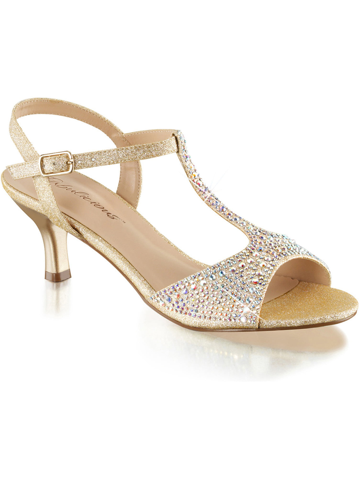 sparkly nude heels