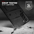 thumbnail image 2 of Zizo BOLT Series for Galaxy S21 Plus Case with Screen Protector Kickstand Holster Lanyard - Black, 2 of 6