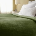 thumbnail image 2 of Sunbeam Heated Electric Microplush Blanket with 10 heat settings, Queen, Olive, 2 of 8