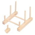 thumbnail image 1 of Escurridor de Platos de madera ANGGREK Organizador de Almacenamiento, 1 of 7