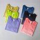 thumbnail image 3 of Camiseta de Yoga sin costuras para mujer, Top corto de manga corta para Fitness, camisetas de entrenamiento, ropa de gimnasio para mujer, camisetas deportivas con gradiente para correr, 3 of 5