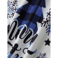 thumbnail image 6 of Family Matching Christmas Pajama Set, Tree Letter Print Long Sleeve Tops Plaid Pants Sleepwear Outfits, 6 of 9