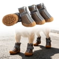 thumbnail image 2 of All-Weather Dog Boots with Reflective Strips Non- Sole Waterproof Shoes for Outdoor Walking Hiking Protective Paw Wear for Various Terrains, 2 of 6