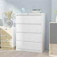thumbnail image 6 of GangMei 4-Drawer Steel Metal Lateral Filing Cabinet with Lock in White, 6 of 6