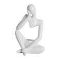 thumbnail image 2 of GROWTH TANK Modern Thinker Figurine Candle Holder Sculpture Handmade Candlestick Centerpiece White, 2 of 9