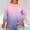 Pink plus size tunic tops for women a1, variant on thefmos Plus Size Tops for Women Fall Winter Round Neck 3/4 Sleeve Flowy Casual Basic Pullover Tunic Blouse Loose Fit Comfy Gradient Tshirt Solid Color Dressy Business Work Clothes, Yellow 4XL