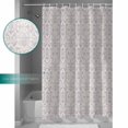 Waterproof Shower Curtain Sets with 12 Hooks, Ethnic Style Retro Floral