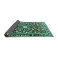 thumbnail image 2 of Ahgly Company Indoor Round Persian Turquoise Blue Traditional Area Rugs, 7' Round, 2 of 4