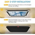 thumbnail image 4 of Magnetic RV Window Shade 16.25 x 16.25 Inch RV Skylight Cover Shade Foldable RV Vent Sun Shade 3 Layer Thickening Blackout Covers Insulator for RVs Campers Travel Trailers, 4 of 11