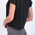 thumbnail image 3 of Real Essentials 5 Pack: Women's Dry Fit Crop Top - Short Sleeve Crew Neck Stretch Athletic Tee (Available in Plus Size), 3 of 5