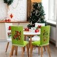 thumbnail image 5 of Fall Chair Covers Set of 6, Removable Thanksgiving Washable Dining Protector with Turkey, Pumpkin, Maple Leaves, Hotel and Holiday Party Decoration(Lime Green,Tree), 5 of 7