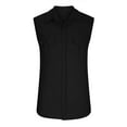 thumbnail image 6 of EOYWHK Mens Tank Tops ,Big and Tall Mens Casual Button Down Shirt Sleeveless Cami Lapel Blouse with Two Front Pockets Activewear Loungewear,M-3XL, 6 of 7