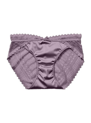 CLZOUD Workout Underwear Nylon Spandex Seamless Ice Silk Underwear Women's  Large Simple Low Waist Fast Drying Pure Cotton Slip Briefs M