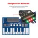 thumbnail image 3 of Mini Placa De Expansión De Piano Para Micro: Bit Zumbador Integrado Módulo De Mini Piano Módulo De Controlador Táctil Capacitivo Placa De Desarrollo De Piano Con 4 Led / Botones seitruly TO003574-00, 3 of 7