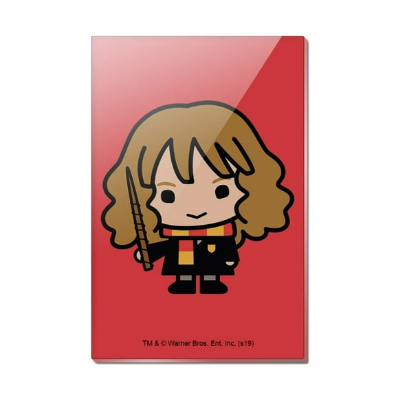 Harry Potter Cute Chibi Hermione Character Rectangle Acrylic Fridge Refrigerator Magnet