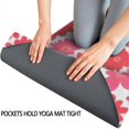 thumbnail image 3 of Pioneer Flower Floral Print Pattern Hot Yoga Mat Towel Non Slip for Hot Yoga - Quick-Drying Yoga Mat Cover with 4 Corner Pockets with Travel Bag - Hot Yoga Towel Non Slip 74"x26", 3 of 6