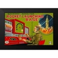 thumbnail image 2 of Retrobot 18x13 Black Modern Framed Museum Art Print Titled - Rocket Launching Base, 2 of 5